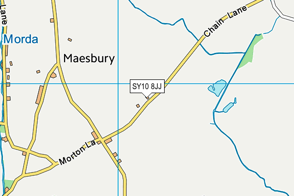 SY10 8JJ map - OS VectorMap District (Ordnance Survey)