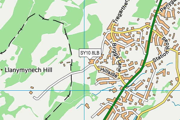 SY10 8LB map - OS VectorMap District (Ordnance Survey)