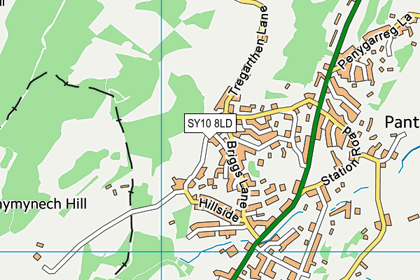 SY10 8LD map - OS VectorMap District (Ordnance Survey)