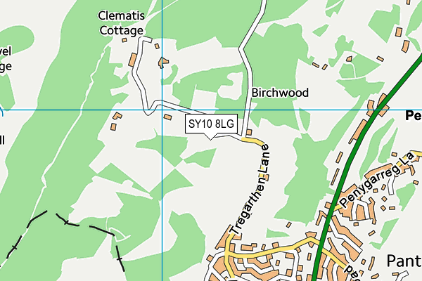 SY10 8LG map - OS VectorMap District (Ordnance Survey)