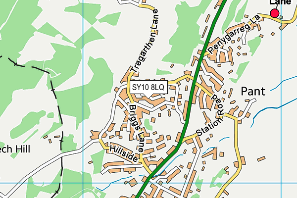 SY10 8LQ map - OS VectorMap District (Ordnance Survey)