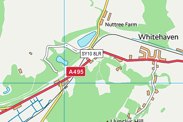 SY10 8LR map - OS VectorMap District (Ordnance Survey)