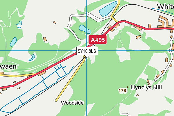 SY10 8LS map - OS VectorMap District (Ordnance Survey)