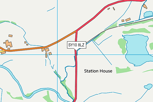 SY10 8LZ map - OS VectorMap District (Ordnance Survey)