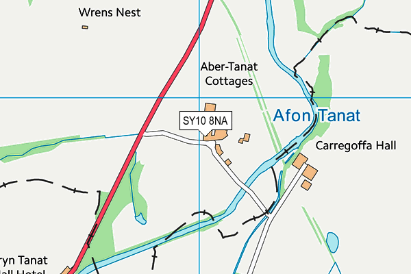 SY10 8NA map - OS VectorMap District (Ordnance Survey)