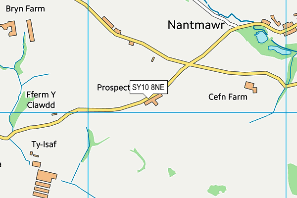 SY10 8NE map - OS VectorMap District (Ordnance Survey)