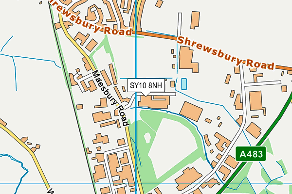 SY10 8NH map - OS VectorMap District (Ordnance Survey)