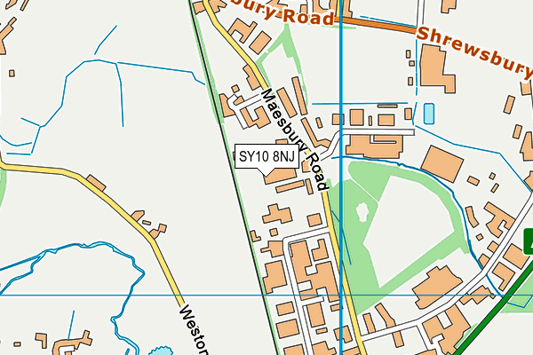 SY10 8NJ map - OS VectorMap District (Ordnance Survey)