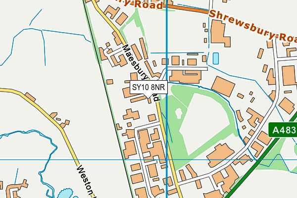 SY10 8NR map - OS VectorMap District (Ordnance Survey)