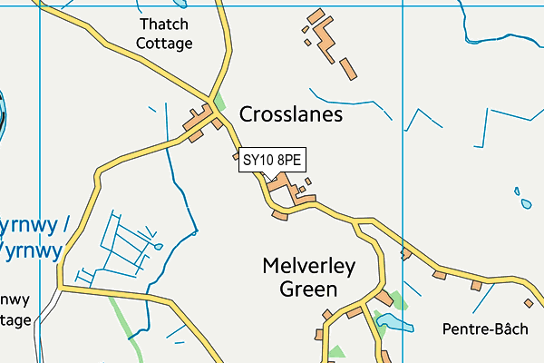 SY10 8PE map - OS VectorMap District (Ordnance Survey)