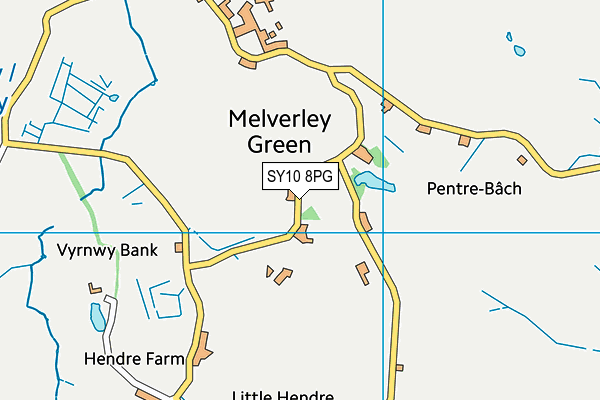 SY10 8PG map - OS VectorMap District (Ordnance Survey)