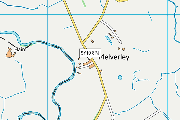 SY10 8PJ map - OS VectorMap District (Ordnance Survey)