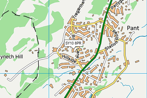 SY10 8PR map - OS VectorMap District (Ordnance Survey)