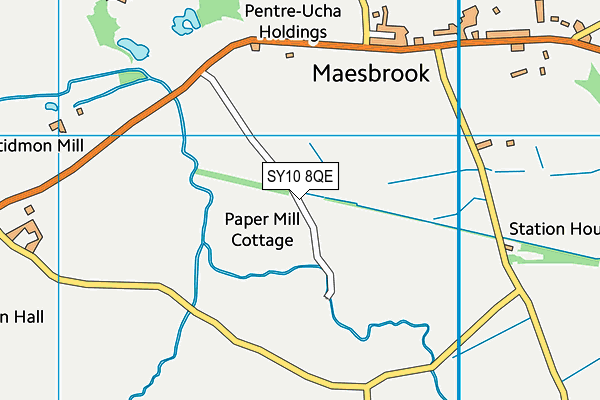 SY10 8QE map - OS VectorMap District (Ordnance Survey)