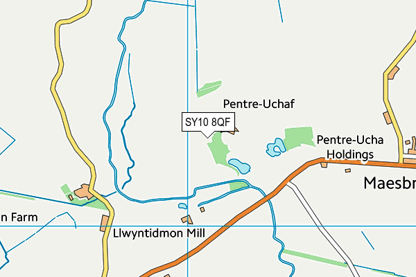 SY10 8QF map - OS VectorMap District (Ordnance Survey)