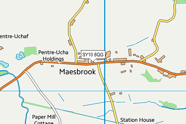 SY10 8QG map - OS VectorMap District (Ordnance Survey)