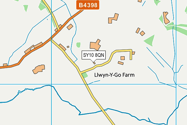 SY10 8QN map - OS VectorMap District (Ordnance Survey)