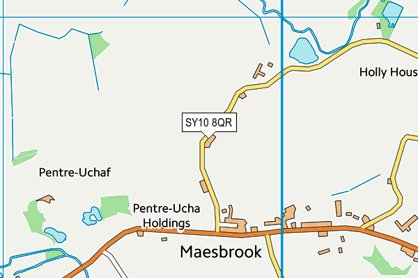 SY10 8QR map - OS VectorMap District (Ordnance Survey)