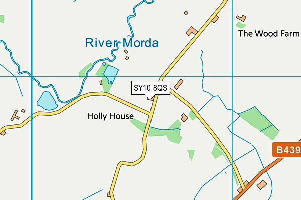 SY10 8QS map - OS VectorMap District (Ordnance Survey)