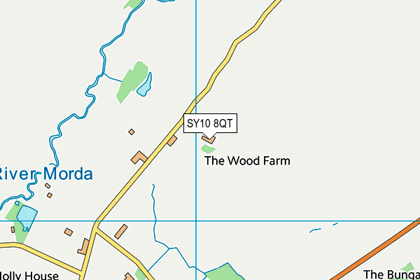 SY10 8QT map - OS VectorMap District (Ordnance Survey)