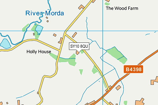 SY10 8QU map - OS VectorMap District (Ordnance Survey)