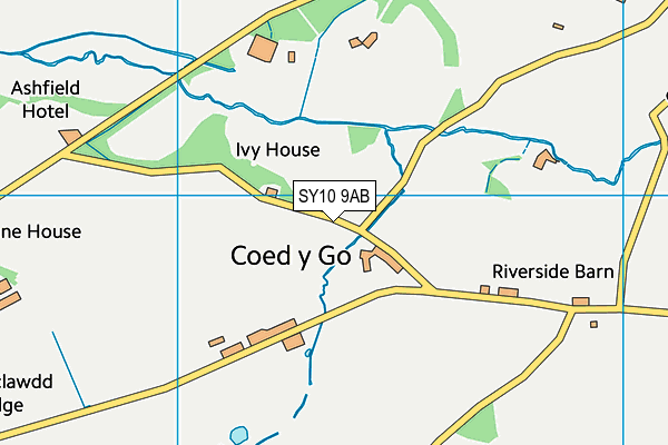 SY10 9AB map - OS VectorMap District (Ordnance Survey)