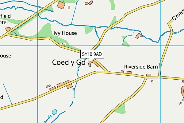 SY10 9AD map - OS VectorMap District (Ordnance Survey)