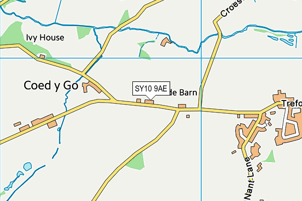 SY10 9AE map - OS VectorMap District (Ordnance Survey)