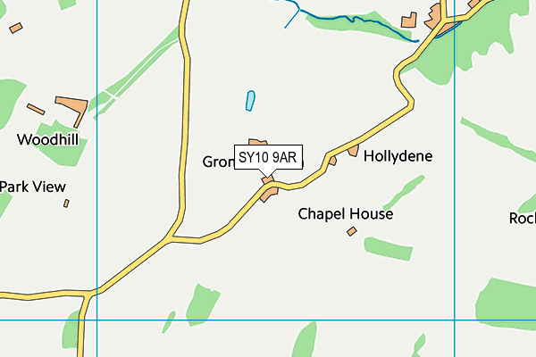 SY10 9AR map - OS VectorMap District (Ordnance Survey)