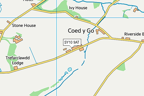 SY10 9AT map - OS VectorMap District (Ordnance Survey)