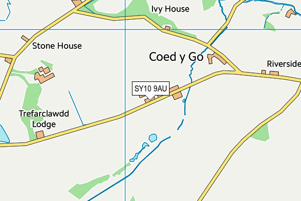 SY10 9AU map - OS VectorMap District (Ordnance Survey)