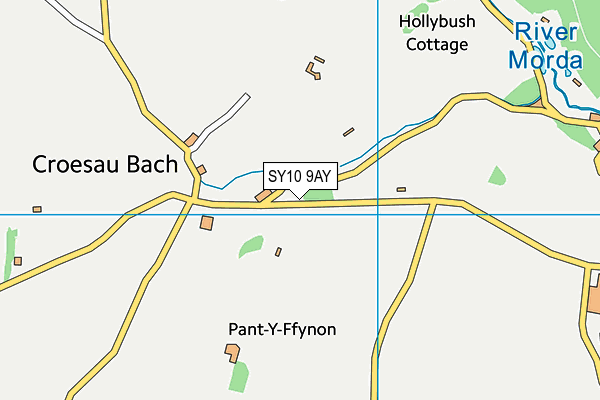 SY10 9AY map - OS VectorMap District (Ordnance Survey)