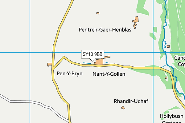 SY10 9BB map - OS VectorMap District (Ordnance Survey)