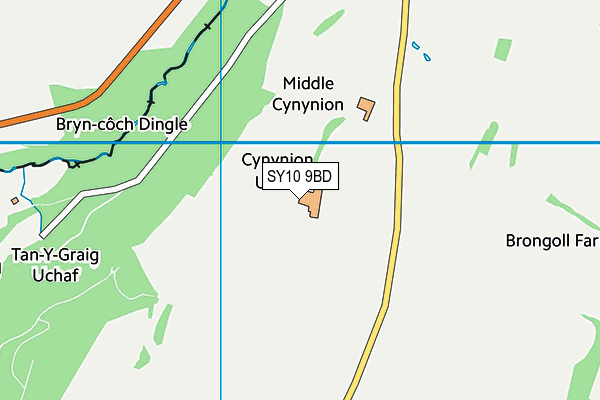 SY10 9BD map - OS VectorMap District (Ordnance Survey)