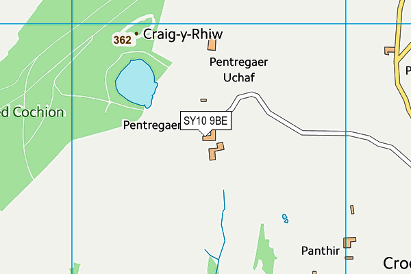 SY10 9BE map - OS VectorMap District (Ordnance Survey)