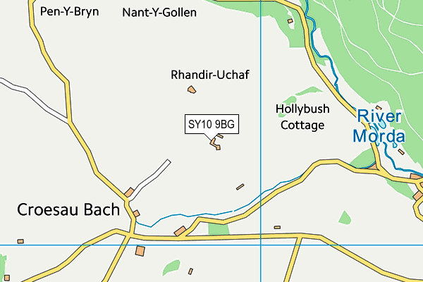 SY10 9BG map - OS VectorMap District (Ordnance Survey)