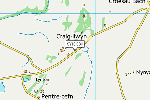 SY10 9BH map - OS VectorMap District (Ordnance Survey)