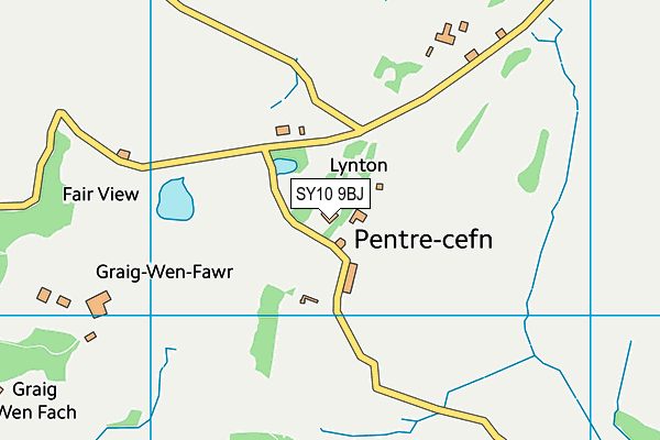 SY10 9BJ map - OS VectorMap District (Ordnance Survey)