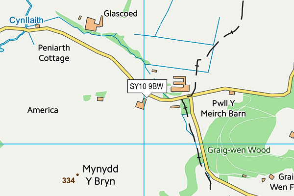SY10 9BW map - OS VectorMap District (Ordnance Survey)