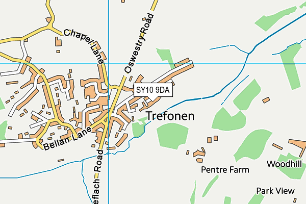 SY10 9DA map - OS VectorMap District (Ordnance Survey)