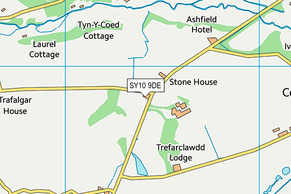 SY10 9DE map - OS VectorMap District (Ordnance Survey)