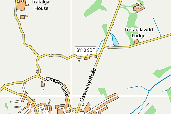 SY10 9DF map - OS VectorMap District (Ordnance Survey)