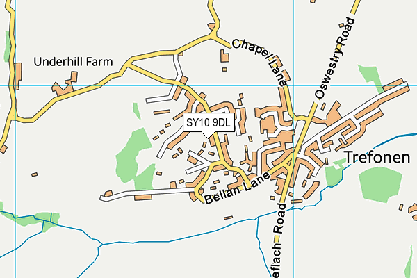 SY10 9DL map - OS VectorMap District (Ordnance Survey)