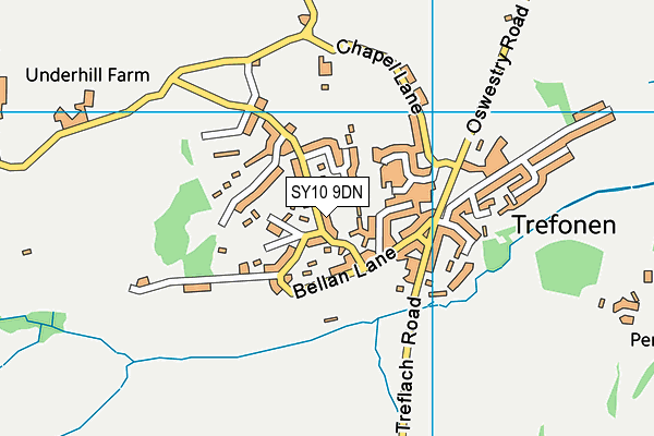 SY10 9DN map - OS VectorMap District (Ordnance Survey)