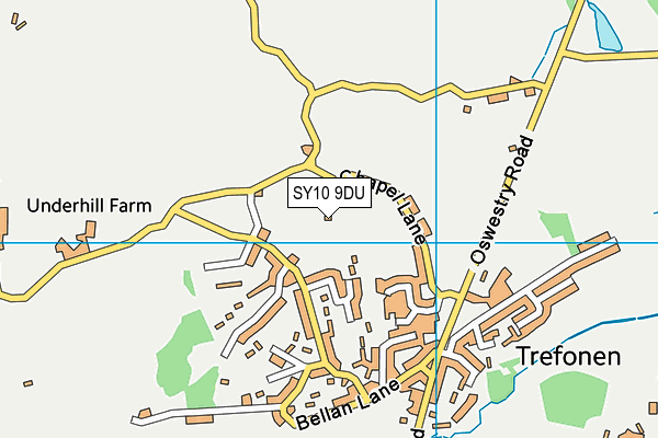 SY10 9DU map - OS VectorMap District (Ordnance Survey)