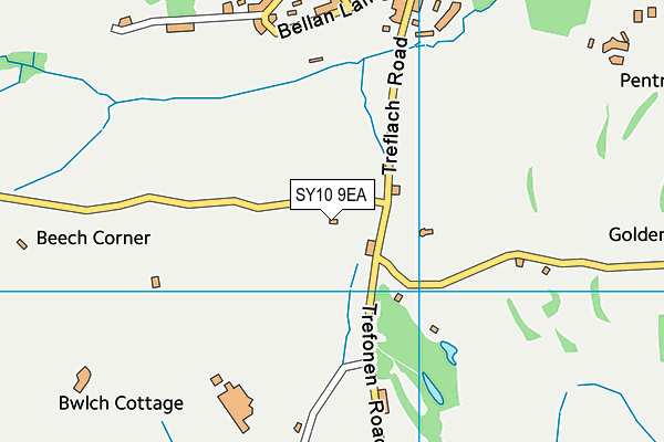 SY10 9EA map - OS VectorMap District (Ordnance Survey)