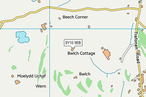 SY10 9EB map - OS VectorMap District (Ordnance Survey)