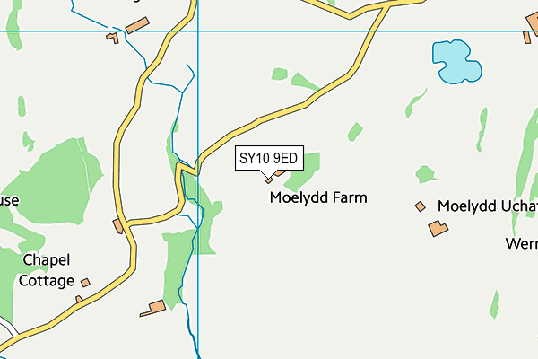 SY10 9ED map - OS VectorMap District (Ordnance Survey)