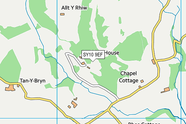 SY10 9EF map - OS VectorMap District (Ordnance Survey)