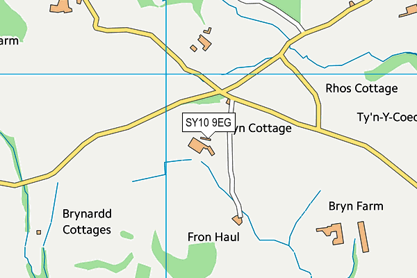 SY10 9EG map - OS VectorMap District (Ordnance Survey)